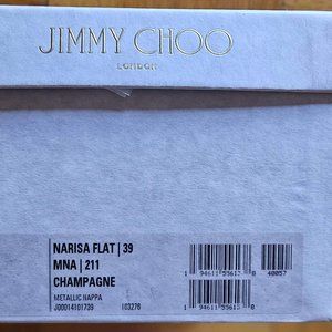 JIMMY CHOO Narisa Sandals in Champagne EU 39/US 8.5